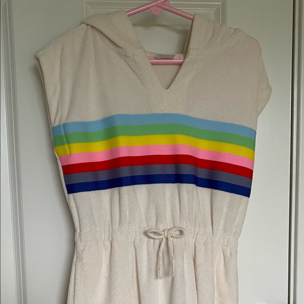Girls Gap Kids Pool Rainbow Beach Swimsuit Cover Up size S 6-7